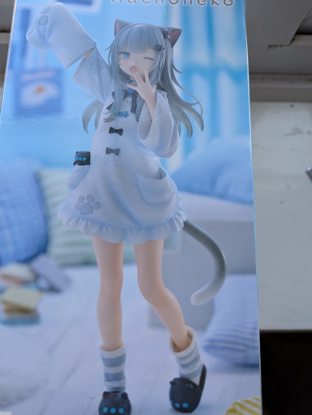 Anime Nachoneko Vtuber 1/6 Scale Ver. PVC Figure Cute Standing Statue 22cm New thumbnail 2