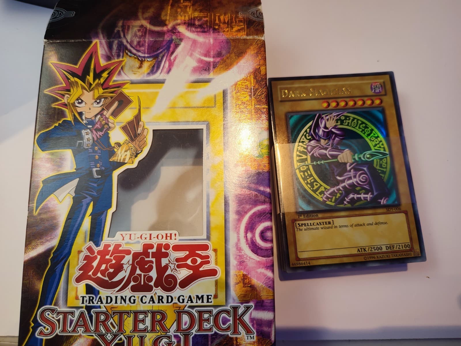Yu-Gi-Oh! 2002 Starter Deck Yugi SDY 1st Edition Dark Magician AE thumbnail 3