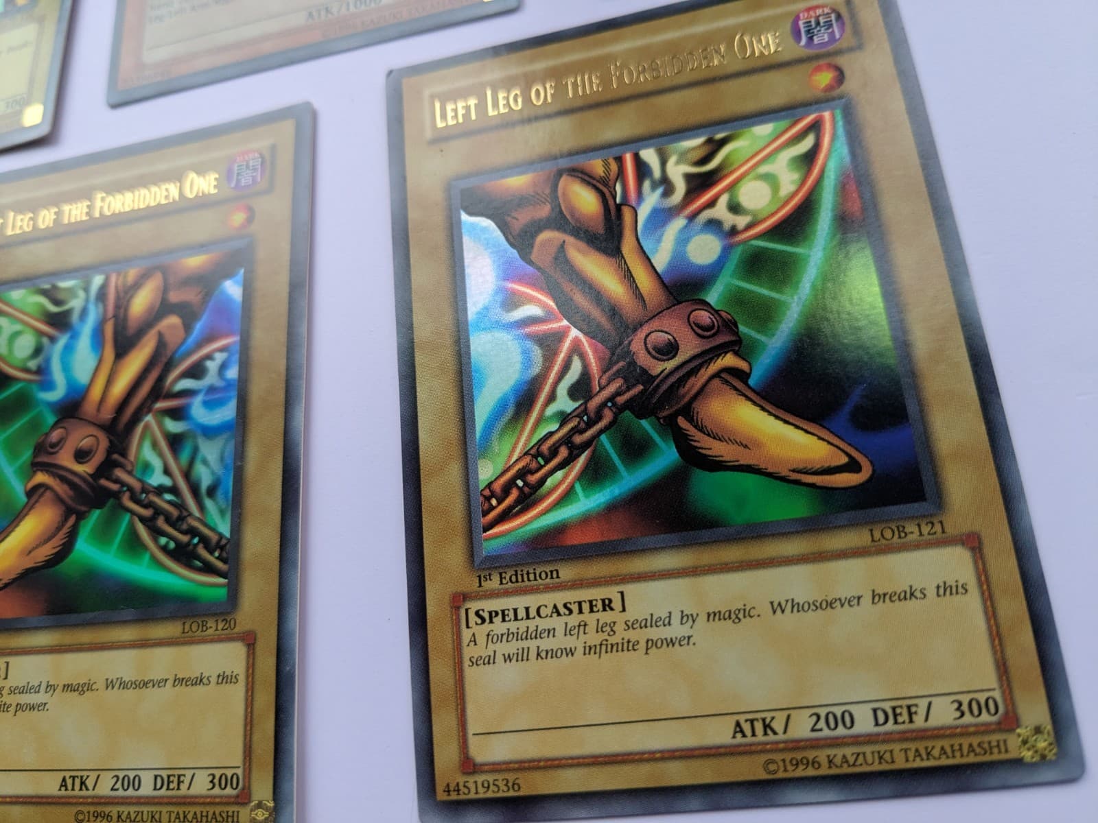 Lot(5) 2002 Yu-Gi-Oh! LOB 1st Edition Exodia The Forbidden One Full Set AE thumbnail 8