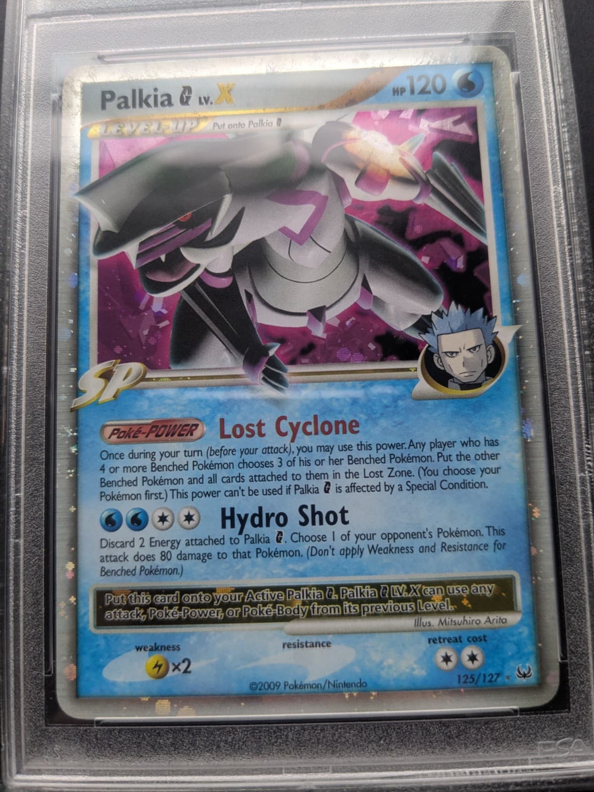 2009 Platinum Palkia G LV.X Holo Pokemon Card 125/127 PSA 9 thumbnail 3