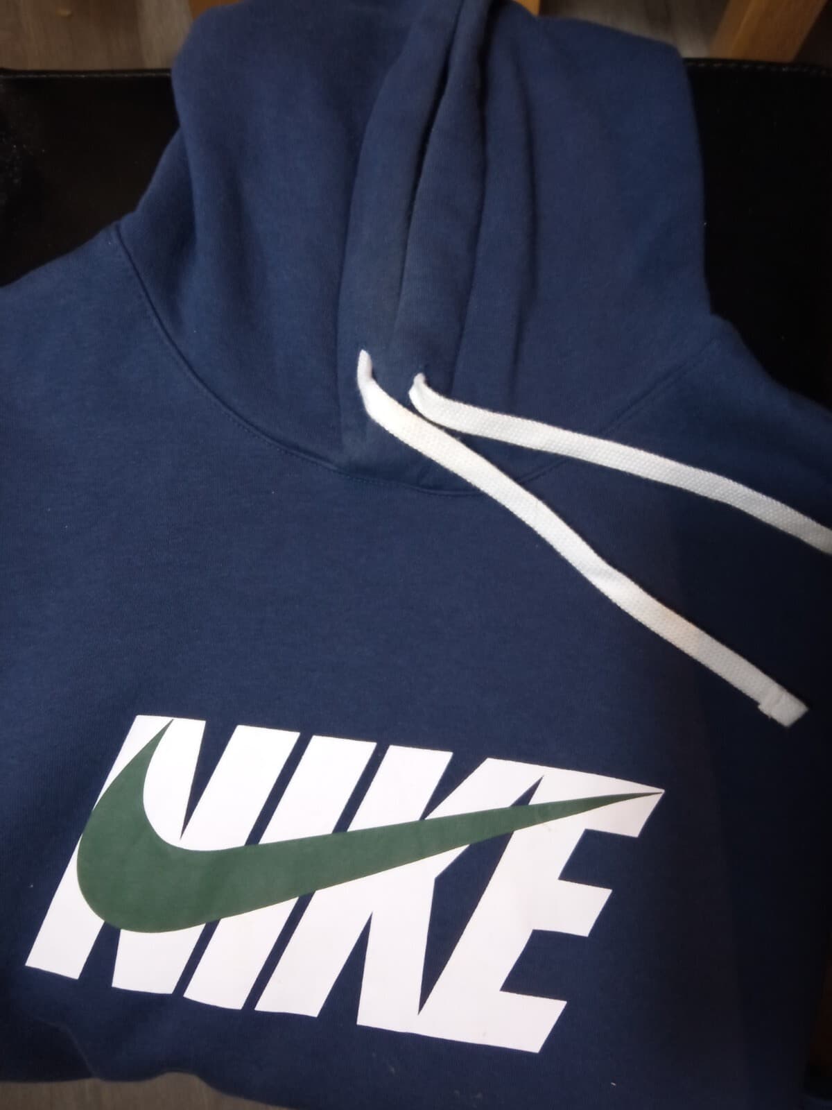 Nike Navy Blue Hoodie Large Size thumbnail 2