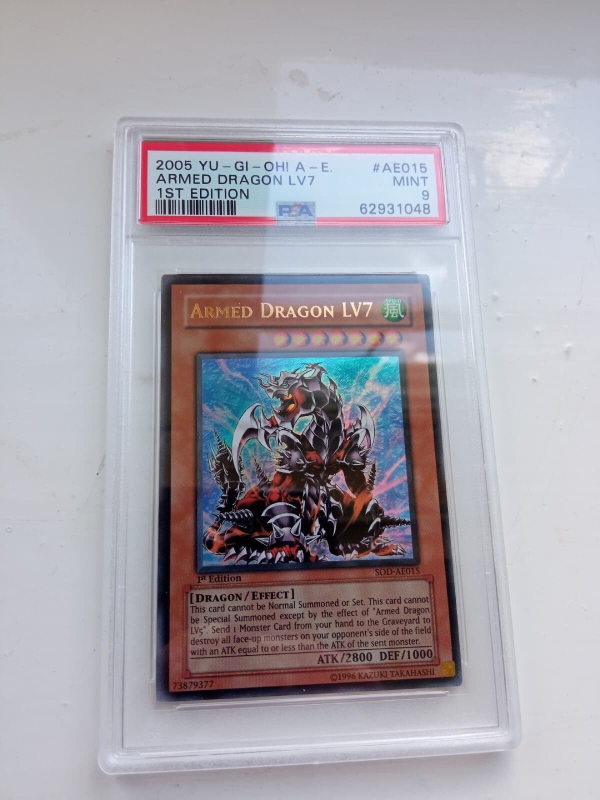 Yu-Gi-Oh Armed Dragon LV7 PSA 9 SOD-AE015 1st Edition 2005