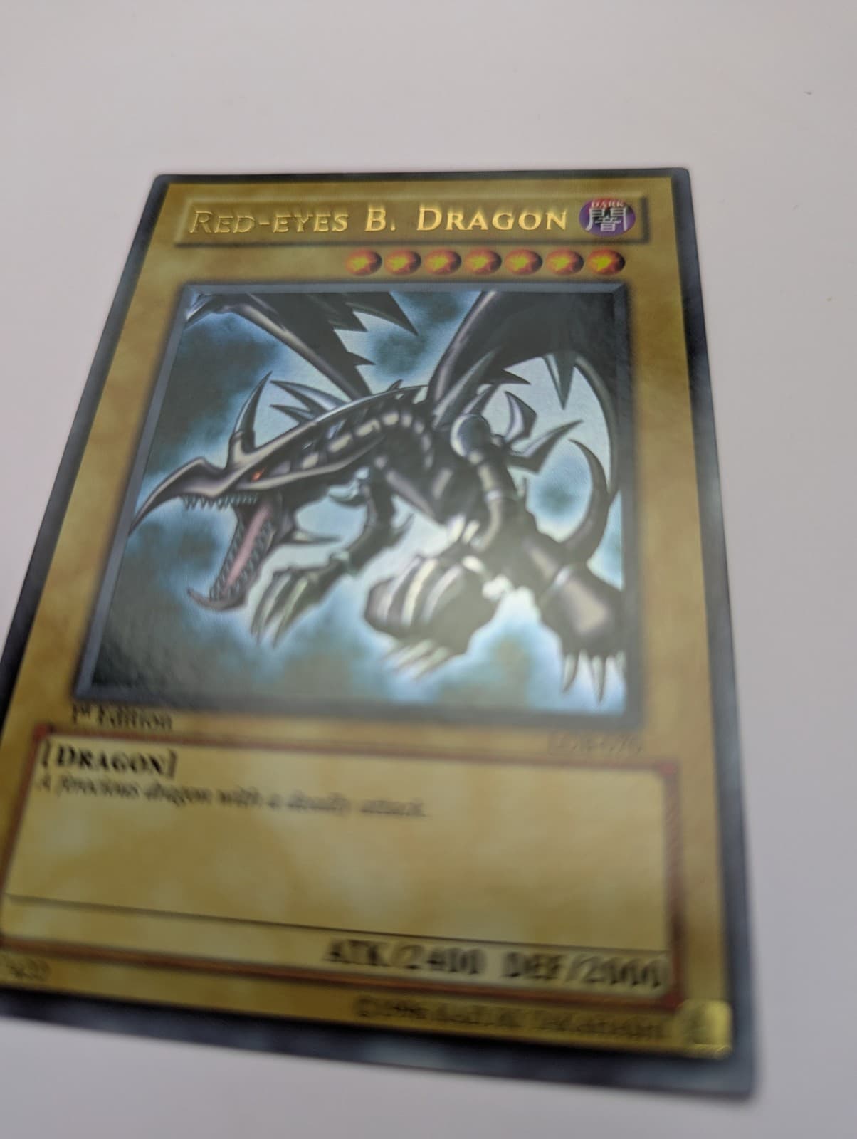 Yu-Gi-Oh! LOB Ultra Rare Red Eyes Black Dragon AE 1st Edition thumbnail 6