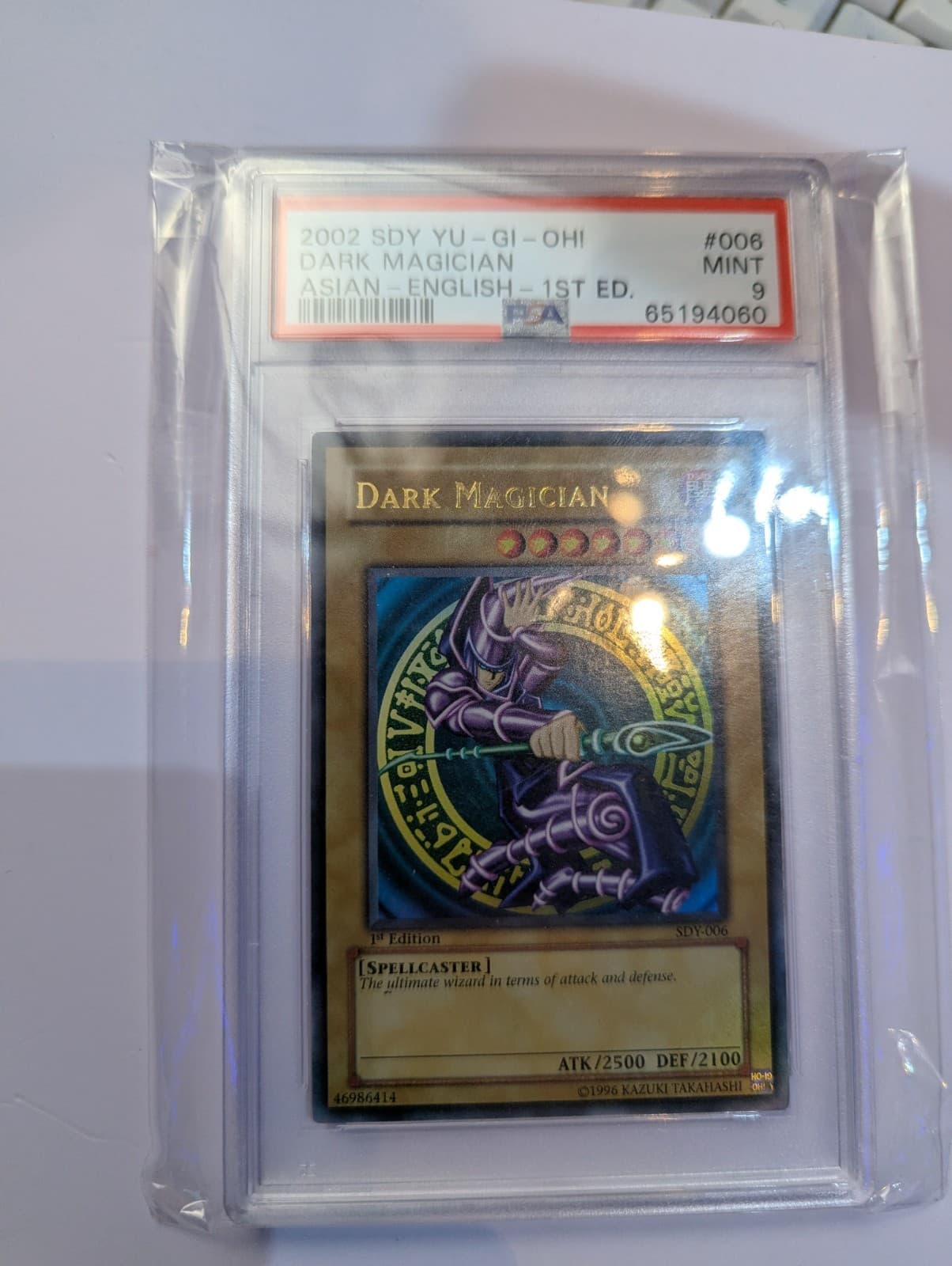 PSA 9 MINT Dark Magician SDY-006 1st Edition Asian English YuGiOh