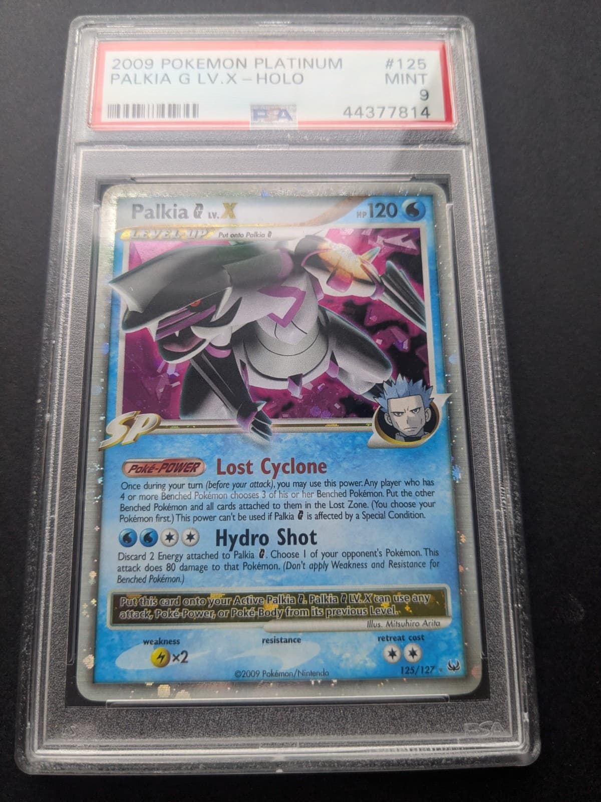 2009 Platinum Palkia G LV.X Holo Pokemon Card 125/127 PSA 9
