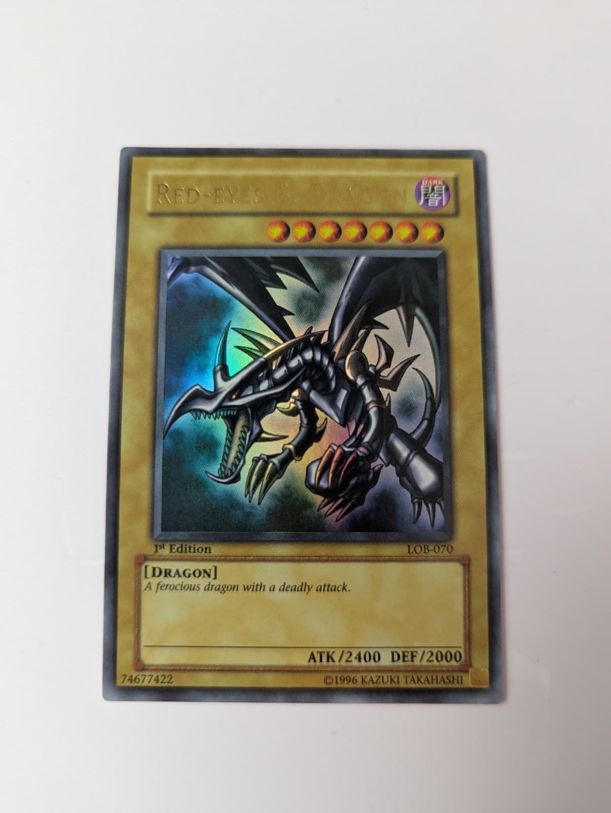 Yu-Gi-Oh! LOB Ultra Rare Red Eyes Black Dragon AE 1st Edition